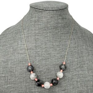 NWT Anthropologie Rutilated Quartz Stone Bead Necklace